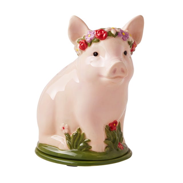 The Pioneer Woman Pig Full Size Ceramic Fragrance Warmer The Pioneer Woman Pig Full Size Ceramic Fragrance Warmer